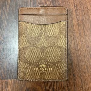 Coach card holder